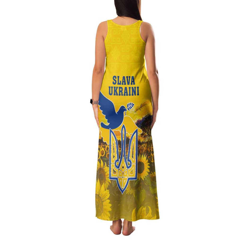 Ukraine Monument Independence Day Tank Maxi Dress Glory to Ukraine!