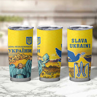 Ukraine Monument Independence Day Tumbler Cup Glory to Ukraine!