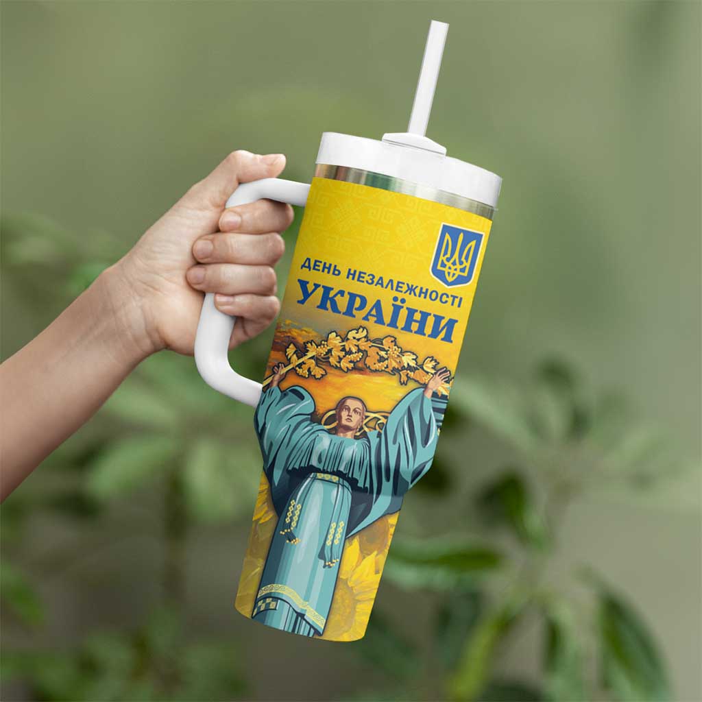 Ukraine Monument Independence Day Tumbler With Handle Glory to Ukraine!
