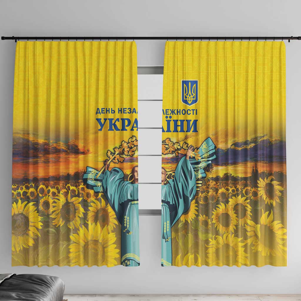 Ukraine Monument Independence Day Window Curtain Glory to Ukraine!