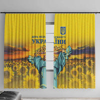Ukraine Monument Independence Day Window Curtain Glory to Ukraine!