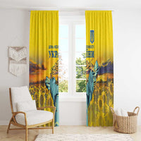 Ukraine Monument Independence Day Window Curtain Glory to Ukraine!