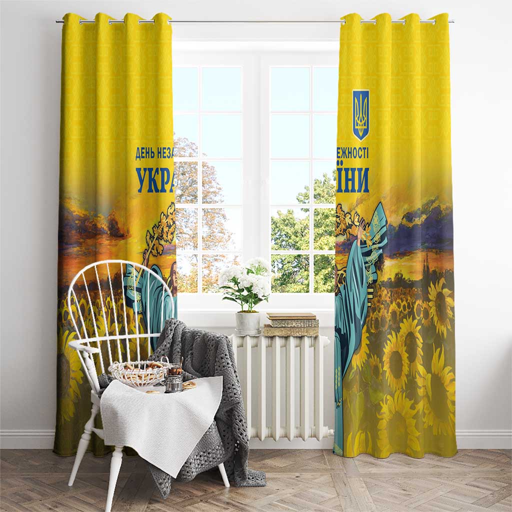 Ukraine Monument Independence Day Window Curtain Glory to Ukraine!
