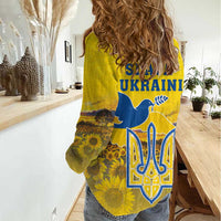 Ukraine Monument Independence Day Women Casual Shirt Glory to Ukraine!