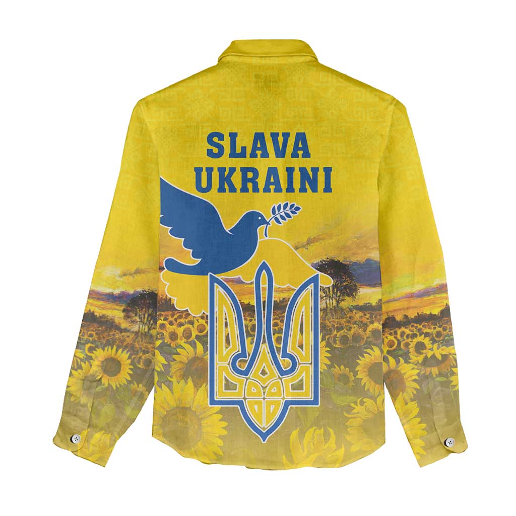 Ukraine Monument Independence Day Women Casual Shirt Glory to Ukraine!