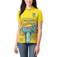 Ukraine Monument Independence Day Women Polo Shirt Glory to Ukraine!