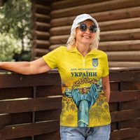 Ukraine Monument Independence Day Women Polo Shirt Glory to Ukraine!