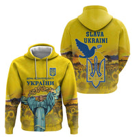 Ukraine Monument Independence Day Zip Hoodie Glory to Ukraine!