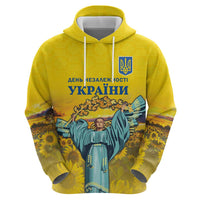 Ukraine Monument Independence Day Zip Hoodie Glory to Ukraine!