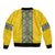 Blue Ukraine Folk Patterns Bomber Jacket Simple Style