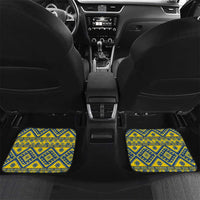 Blue Ukraine Folk Patterns Car Mats Simple Style