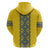 Blue Ukraine Folk Patterns Hoodie Simple Style