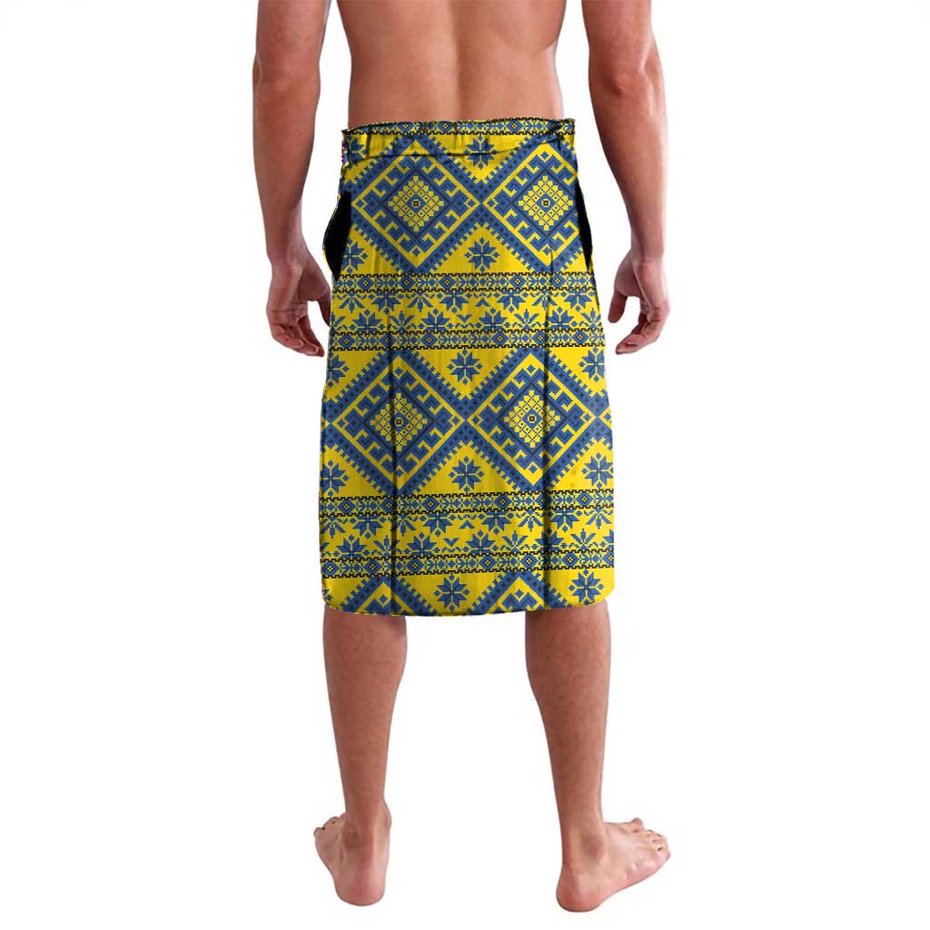 Blue Ukraine Folk Patterns Lavalava Simple Style