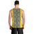 Blue Ukraine Folk Patterns Men Tank Top Simple Style