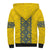 Blue Ukraine Folk Patterns Sherpa Hoodie Simple Style