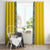 Blue Ukraine Folk Patterns Window Curtain Simple Style