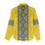 Blue Ukraine Folk Patterns Women Casual Shirt Simple Style
