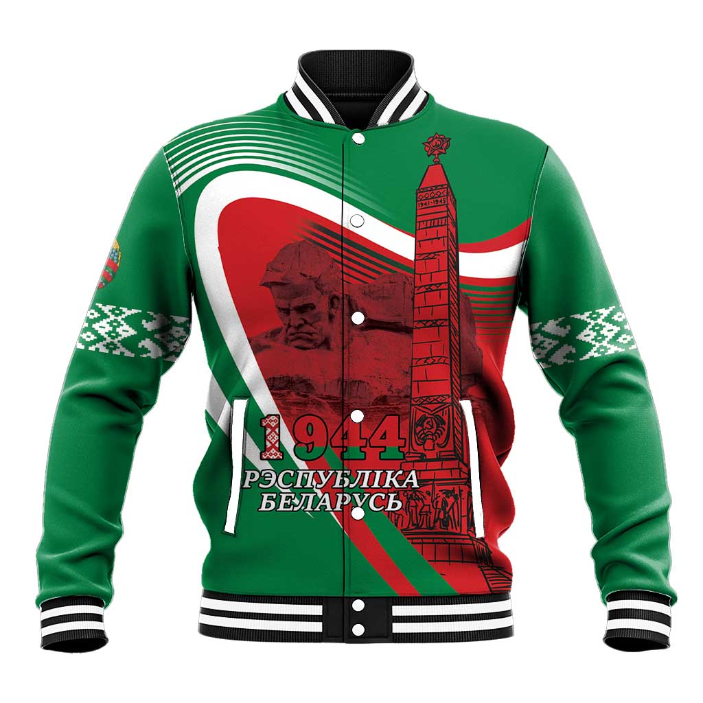 Belarus Independence Day Baseball Jacket Brest Fortress And Victory Square