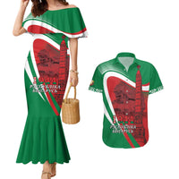 Belarus Independence Day Couples Matching Mermaid Dress and Hawaiian Shirt Brest Fortress And Victory Square