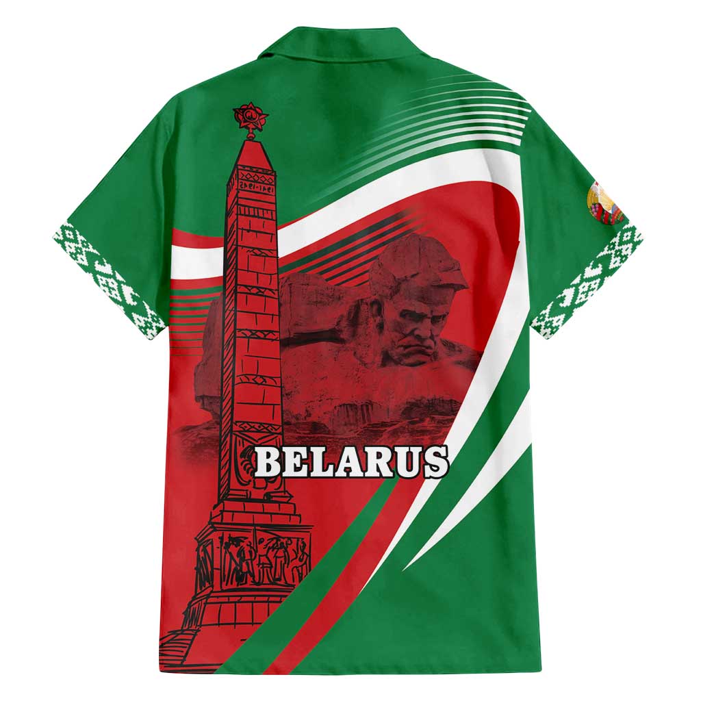 Belarus Independence Day Family Matching Off Shoulder Maxi Dress and Hawaiian Shirt Brest Fortress And Victory Square
