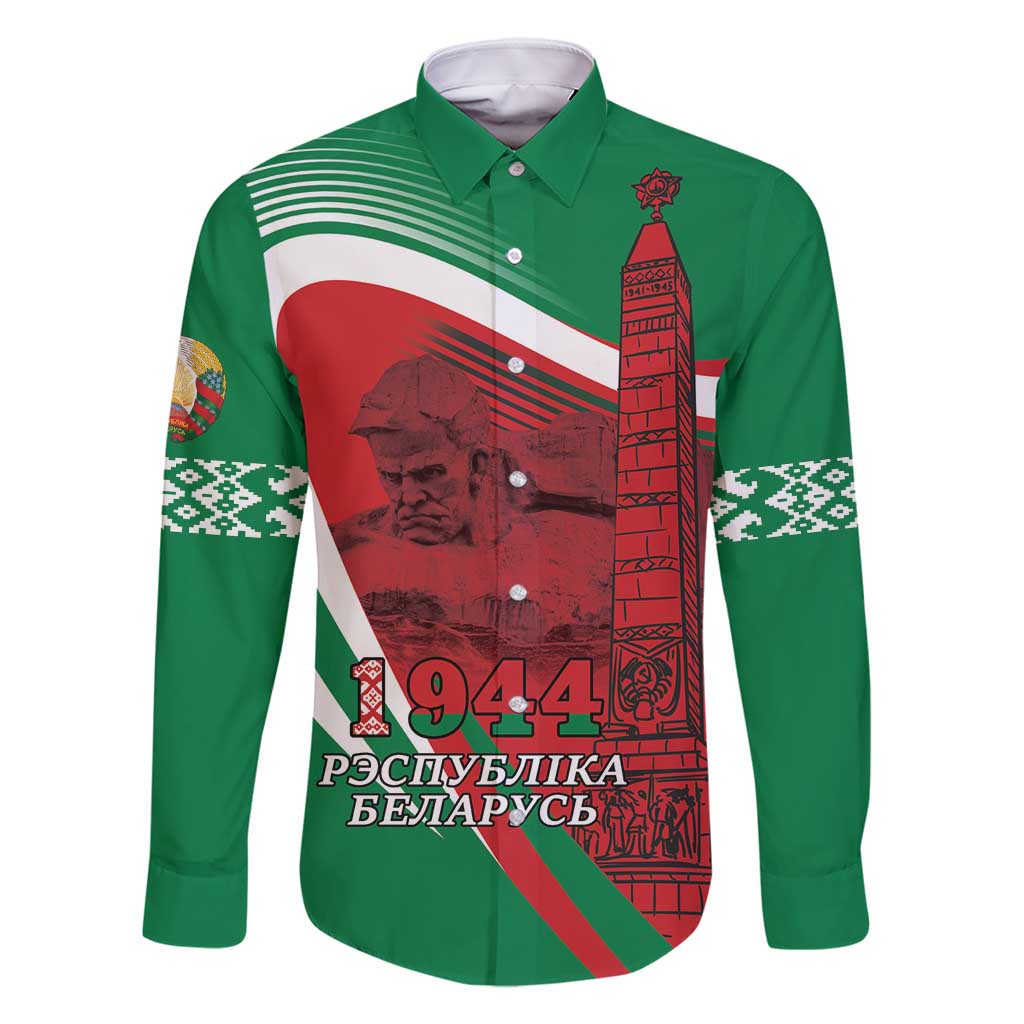 Belarus Independence Day Family Matching Off Shoulder Short Dress and Hawaiian Shirt Brest Fortress And Victory Square