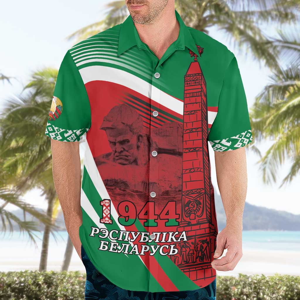 Belarus Independence Day Hawaiian Shirt Brest Fortress And Victory Square