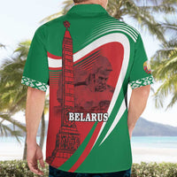 Belarus Independence Day Hawaiian Shirt Brest Fortress And Victory Square