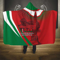 Belarus Independence Day Hooded Blanket Brest Fortress And Victory Square