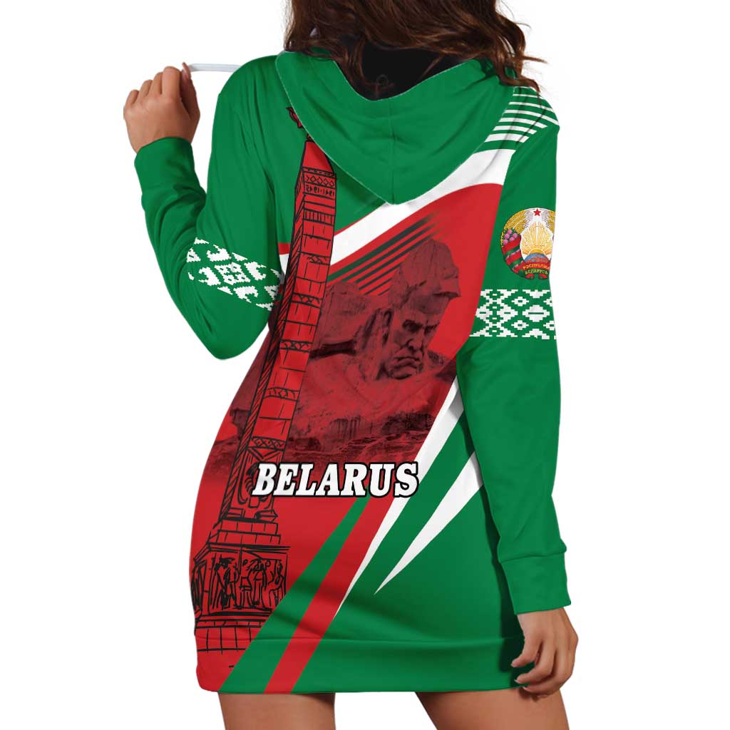 Belarus Independence Day Hoodie Dress Brest Fortress And Victory Square