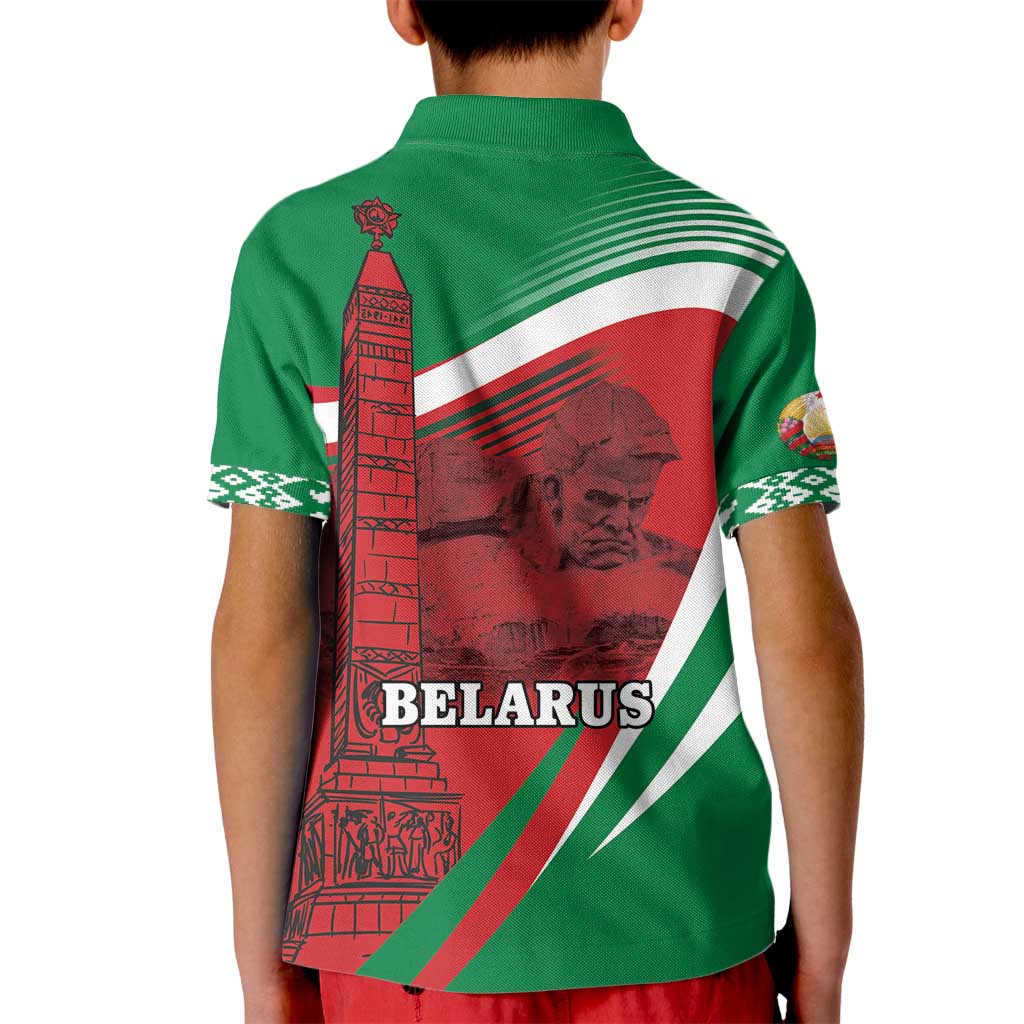 Belarus Independence Day Kid Polo Shirt Brest Fortress And Victory Square