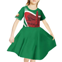 Belarus Independence Day Kid Short Sleeve Dress Brest Fortress And Victory Square