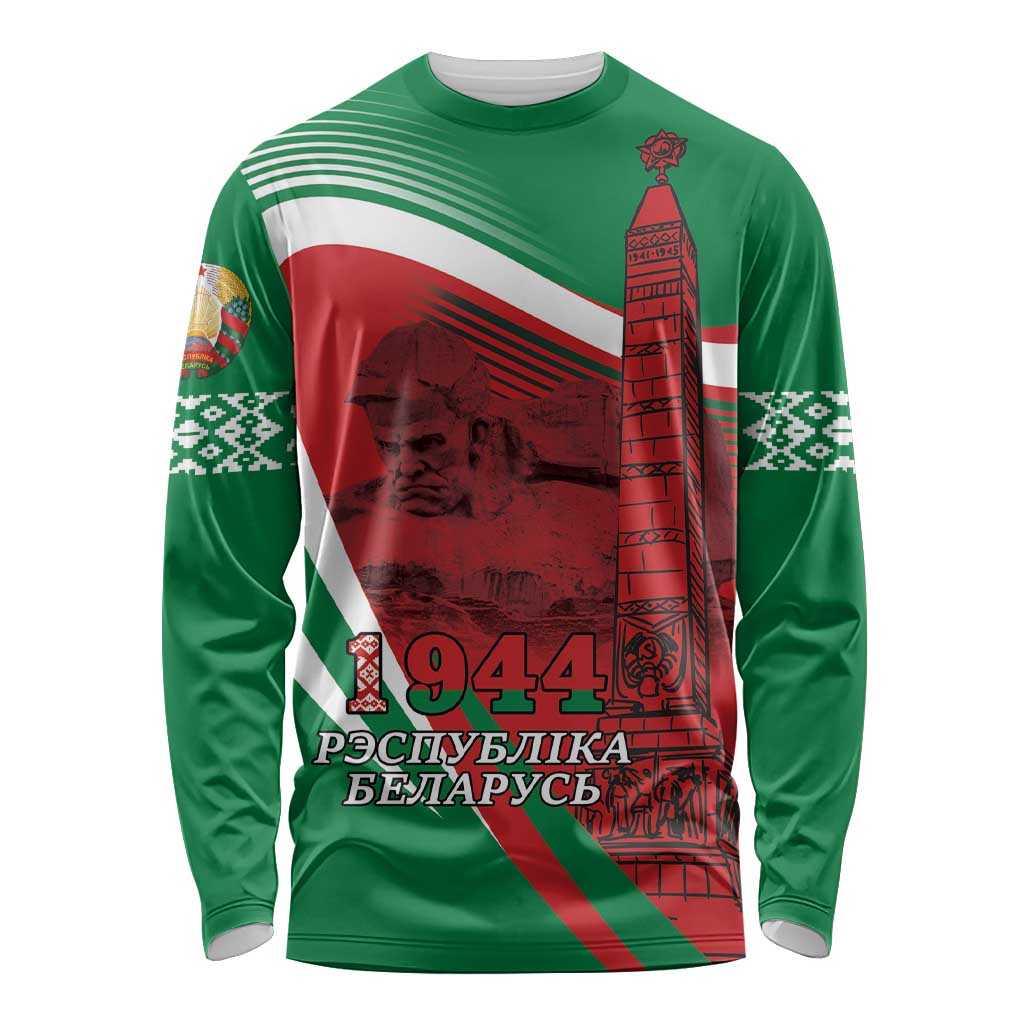 Belarus Independence Day Long Sleeve Shirt Brest Fortress And Victory Square