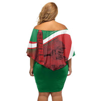 Belarus Independence Day Off Shoulder Short Dress Brest Fortress And Victory Square