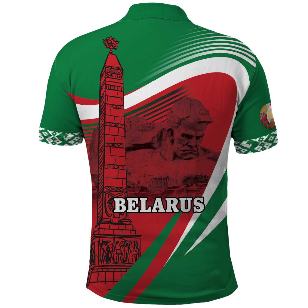 Belarus Independence Day Polo Shirt Brest Fortress And Victory Square