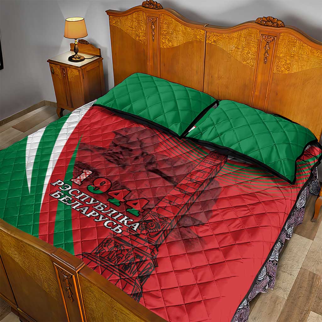 Belarus Independence Day Quilt Bed Set Brest Fortress And Victory Square