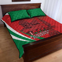 Belarus Independence Day Quilt Bed Set Brest Fortress And Victory Square
