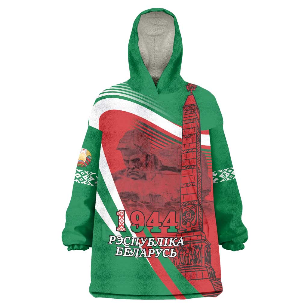 Belarus Independence Day Wearable Blanket Hoodie Brest Fortress And Victory Square