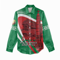 Belarus Independence Day Women Casual Shirt Brest Fortress And Victory Square