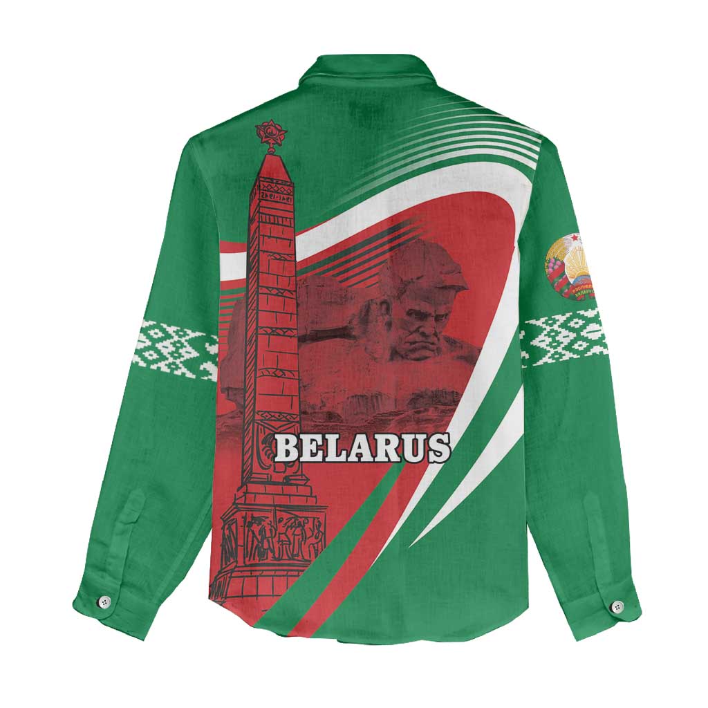 Belarus Independence Day Women Casual Shirt Brest Fortress And Victory Square