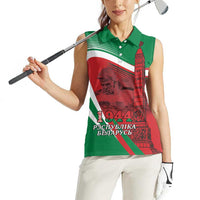 Belarus Independence Day Women Sleeveless Polo Shirt Brest Fortress And Victory Square
