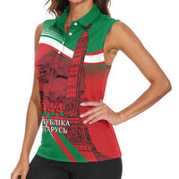 Belarus Independence Day Women Sleeveless Polo Shirt Brest Fortress And Victory Square