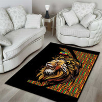 Ethiopia Area Rug Ethiopian Lion Style Pattern - Wonder Print Shop