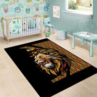 Ethiopia Area Rug Ethiopian Lion Style Pattern - Wonder Print Shop