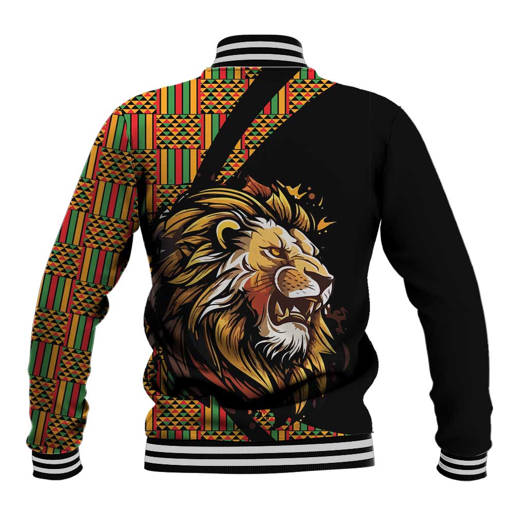 Ethiopia Baseball Jacket Ethiopian Lion Style Pattern - Wonder Print Shop