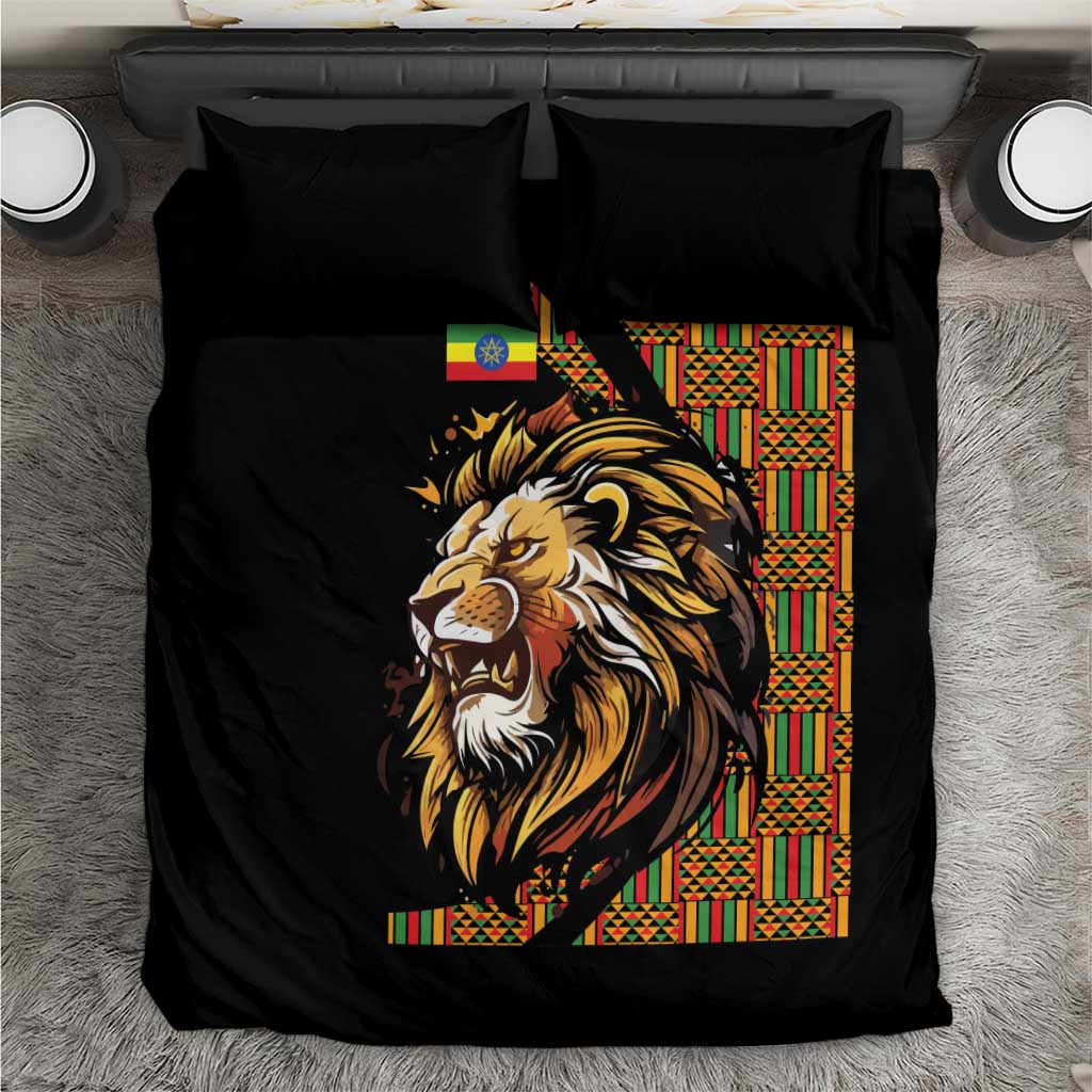 Ethiopia Bedding Set Ethiopian Lion Style Pattern - Wonder Print Shop