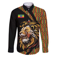 Ethiopia Family Matching Puletasi and Hawaiian Shirt Ethiopian Lion Style Pattern - Wonder Print Shop