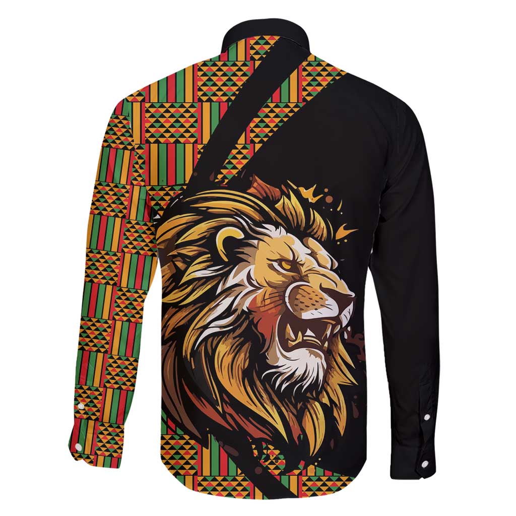 Ethiopia Family Matching Short Sleeve Bodycon Dress and Hawaiian Shirt Ethiopian Lion Style Pattern - Wonder Print Shop