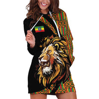 Ethiopia Hoodie Dress Ethiopian Lion Style Pattern - Wonder Print Shop