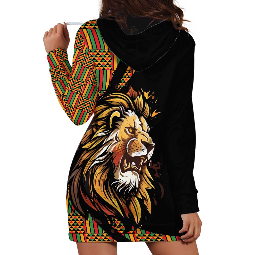 Ethiopia Hoodie Dress Ethiopian Lion Style Pattern - Wonder Print Shop