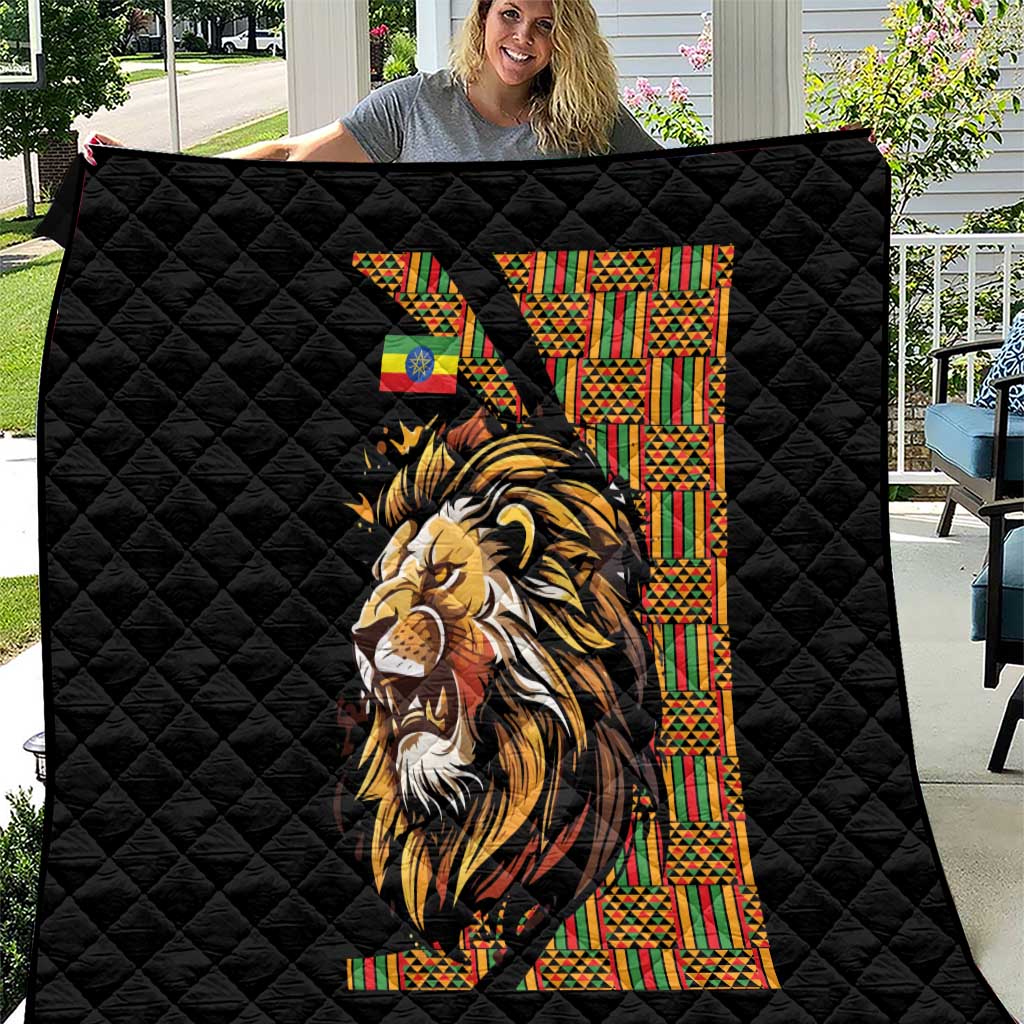 Ethiopia Quilt Ethiopian Lion Style Pattern - Wonder Print Shop
